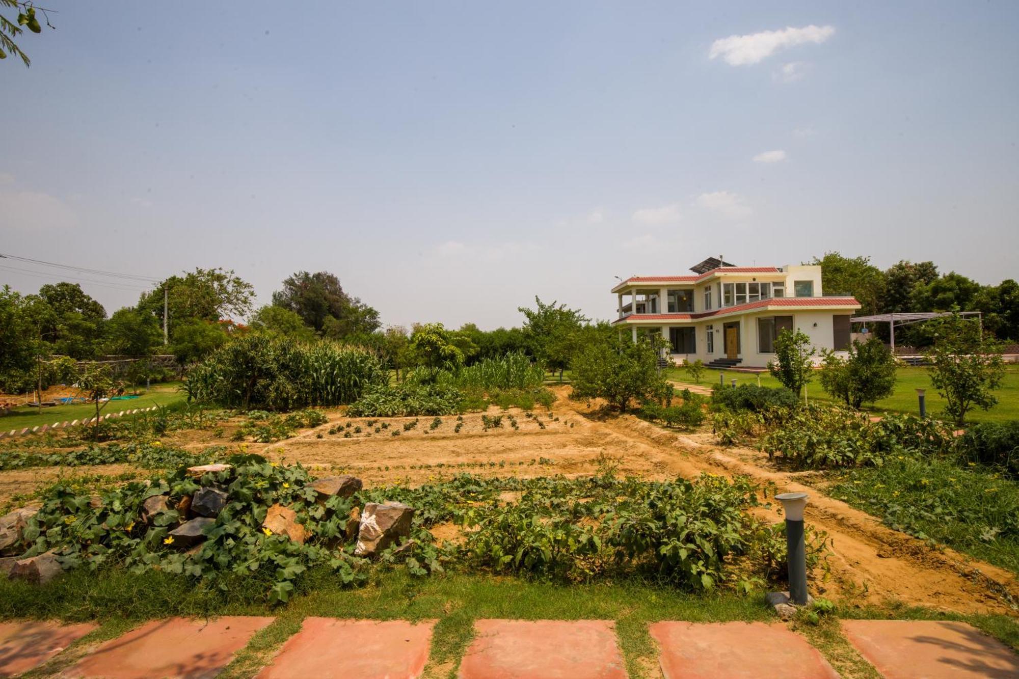Alaya Stays Raga 2Bhk Farmstay With An Entertainment Lounge Sohna Exterior foto
