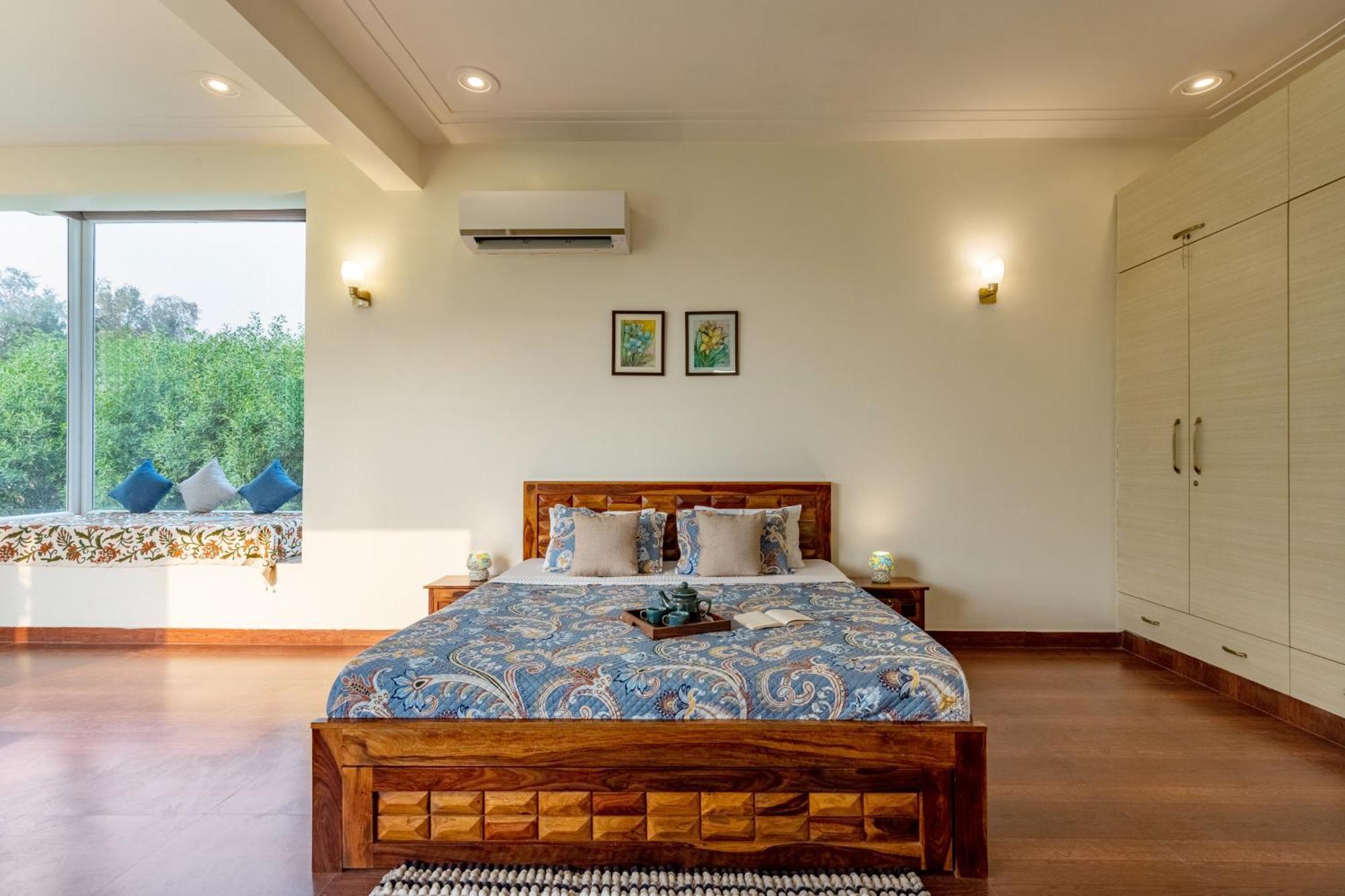 Alaya Stays Raga 2Bhk Farmstay With An Entertainment Lounge Sohna Exterior foto