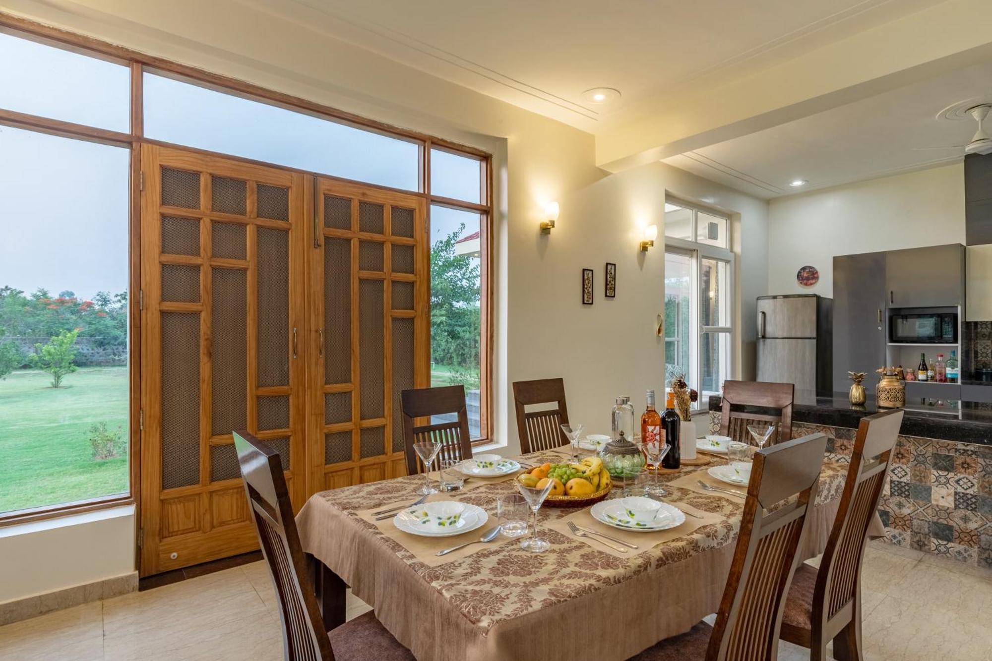 Alaya Stays Raga 2Bhk Farmstay With An Entertainment Lounge Sohna Exterior foto
