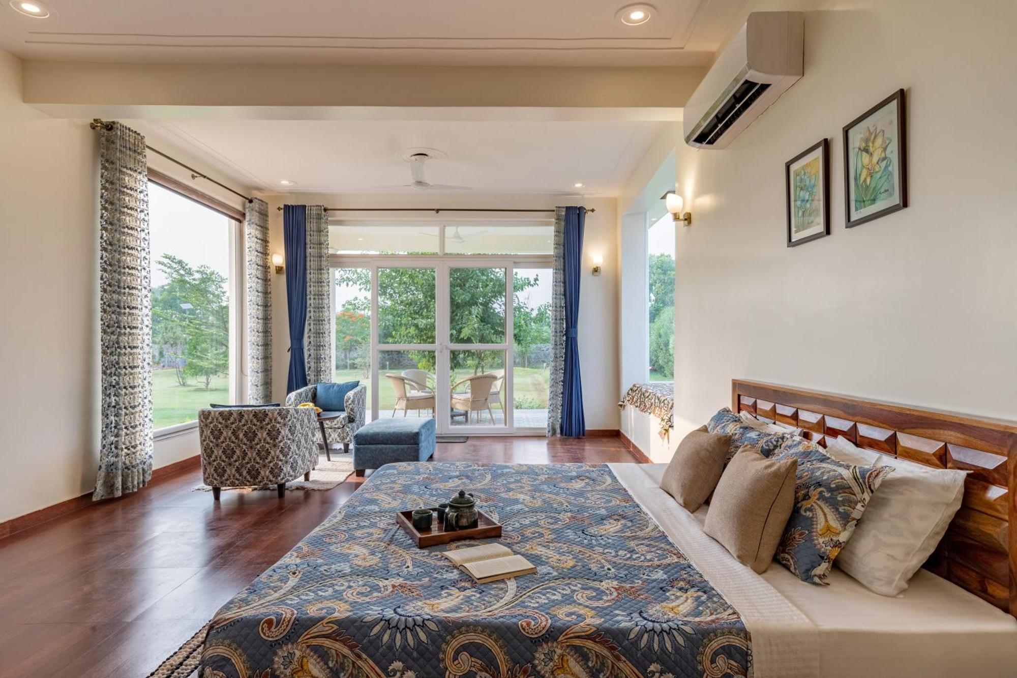 Alaya Stays Raga 2Bhk Farmstay With An Entertainment Lounge Sohna Exterior foto