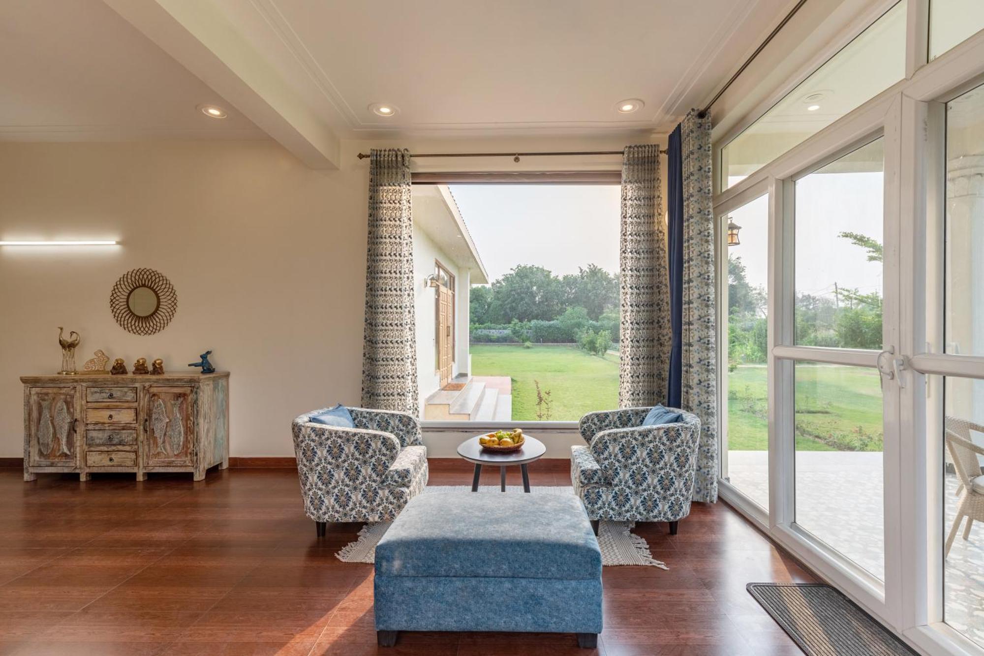 Alaya Stays Raga 2Bhk Farmstay With An Entertainment Lounge Sohna Exterior foto